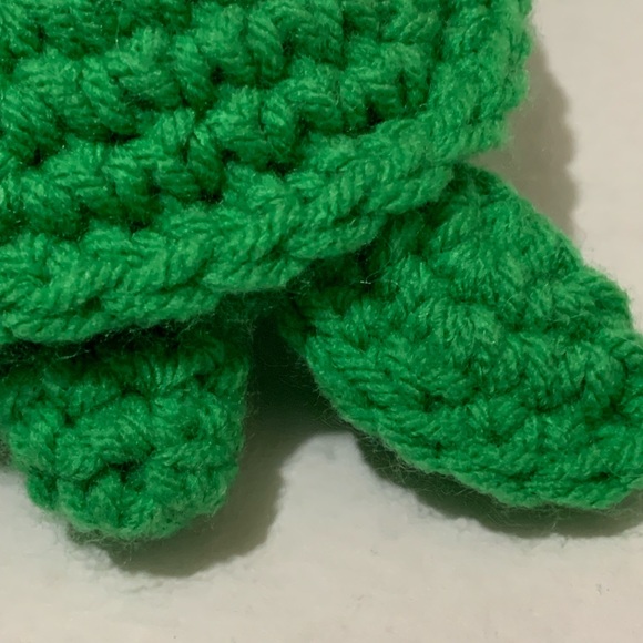 Nursery Decor Playroom Decor Stuffed Handmade Crocheted Sea Turtle - Picture 4 of 13